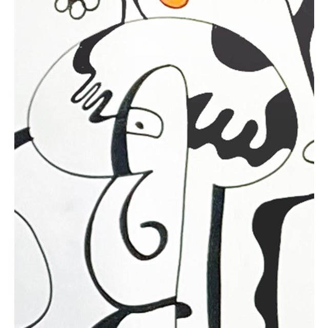 "Deliverance" Extra Large Abstract Painting Created With Oil Markers on Canvas in 2022. For Sale - Image 4 of 8