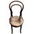 Vienna Secession Bent Oak Chair w/ Shell Seat No. 14 by Thonet features an elegant, sculptural frame crafted from warm-...