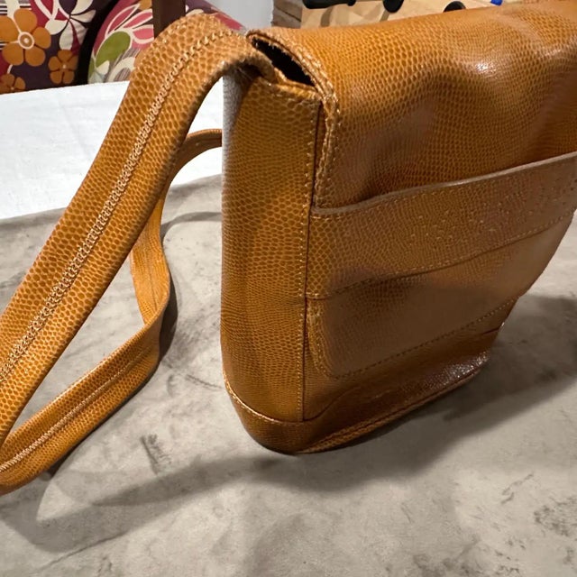 Missoni 1990s Light Brown Leather Purse by Missoni For Sale - Image 4 of 12