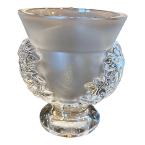 1950s Lalique “Saint-Cloud” Crystal Vase