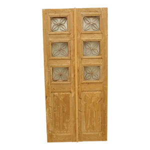 Late 19th Century Double French Doors With Metal/Glass - a Pair