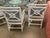 Gorgeous Henry Link Costal Target Back Rattan 7 Piece Dining Set For Sale - Image 13 of 13