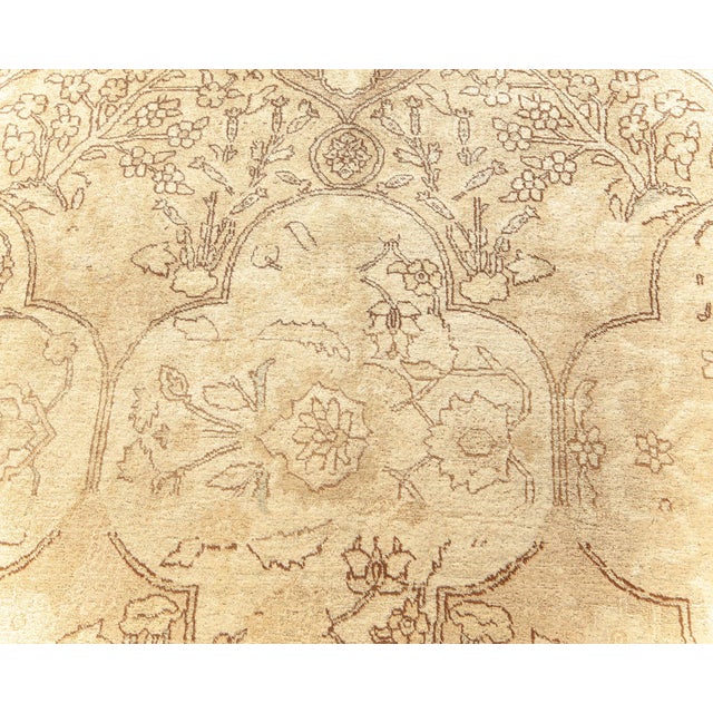 Fine Antique Persian Tabriz Handmade Wool Rug For Sale In New York - Image 6 of 9