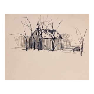 1940s Norman Kent Farm Landscape For Sale