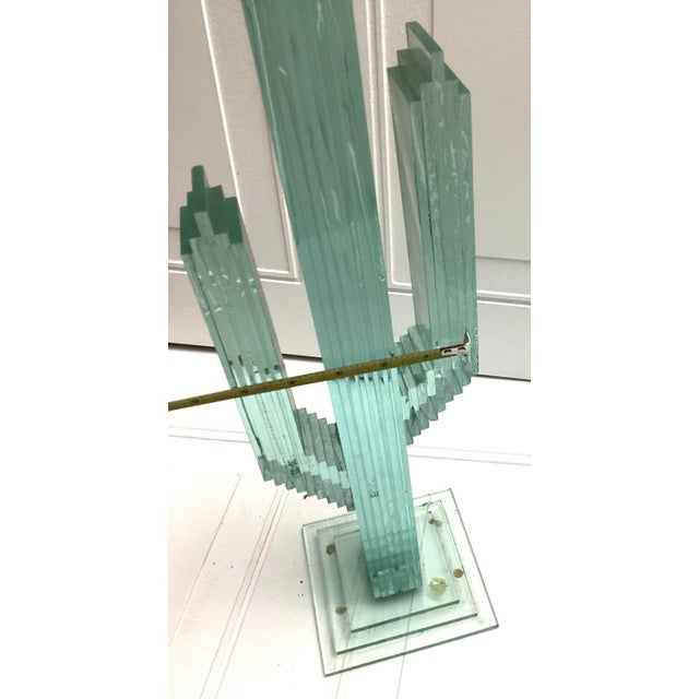 S. Workman Layered Glass Saguaro Sculpture For Sale - Image 10 of 12