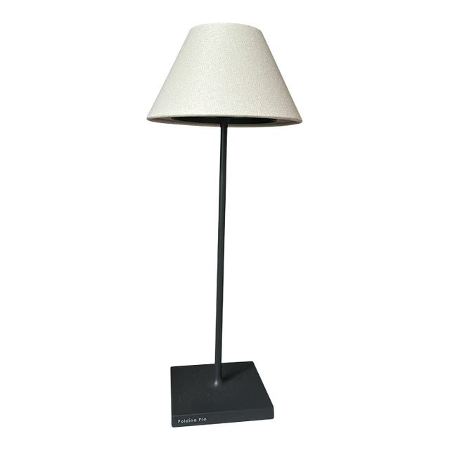 Serena and Lily Rechargeable Table Lamp Shade Cover in Linen - A Pair For Sale