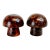 1970s Vintage Minimalism Italian Marble Mushroom Salt & Pepper Shakers - A Pair, Thanksgiving For Sale
