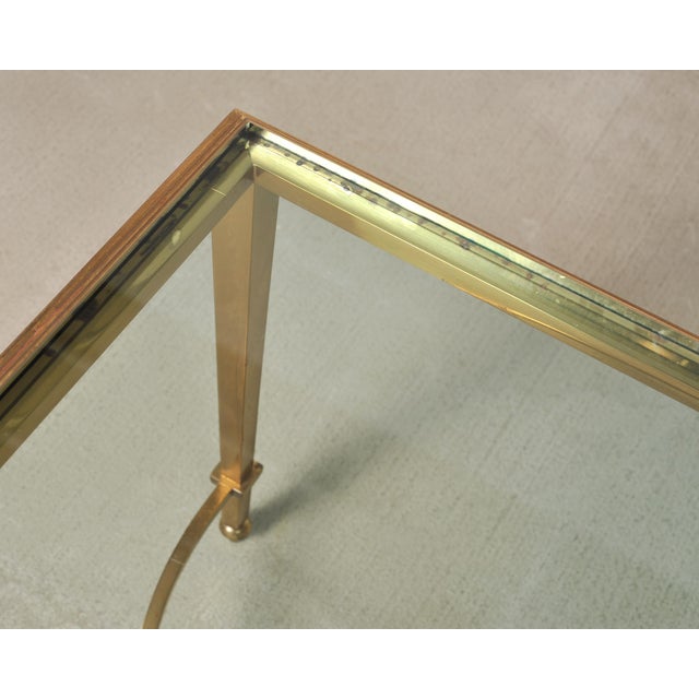 Maison Jansen Style Neoclassical Bronze Glass Cocktail Table For Sale - Image 10 of 18