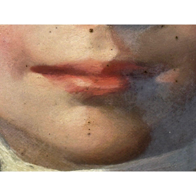 Oil Portrait of a Girl in Red & White Dress Reading Story, Circa 1914 — Signed by David Alison r.s.a. (Scottish, 1882–1955) Gilt Framed For Sale - Image 18 of 18