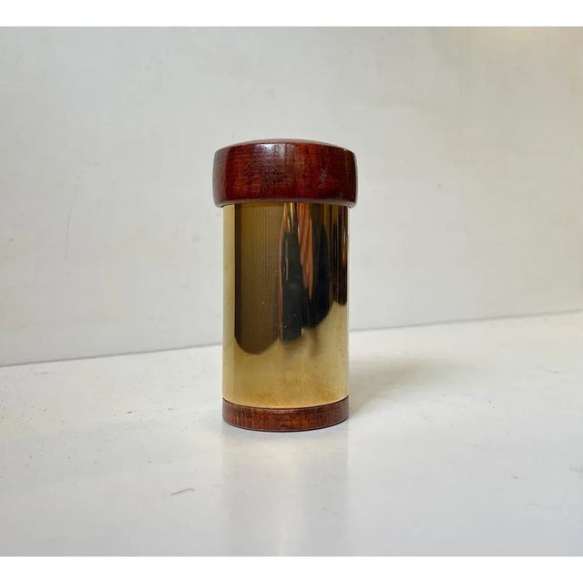 Metal 24 Carat Gold Plated Trinket Jar from Hugo Asmussen, 1970s For Sale - Image 7 of 7