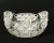 American brilliant period (1880-1920)-cut glass Oval fruit bowl -scalloped top -decorated with small crosshatched hob...