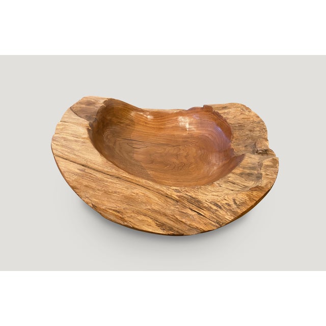 Contemporary Andrianna Shamaris Organic Teak Wood Vessel For Sale - Image 3 of 5
