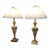 Vintage Table Lamps, Neoclassical Style Lamps, Brass and Crystal Lamps, the Pair For Sale