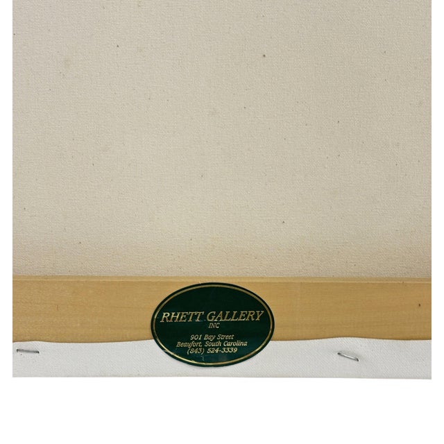 Nancy Ricker Watercolor Prints on Canvas - a Pair For Sale - Image 9 of 9