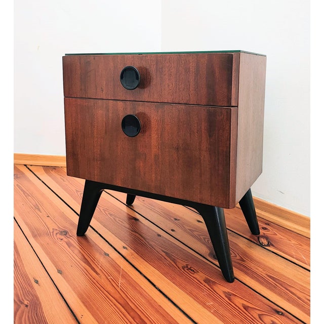 Czechoslovakian Nightstands by J. Halabala for UP Závody, 1950s, Set of 3 For Sale - Image 6 of 17