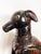 Vintage Carved Wooden Dog Statue For Sale - Image 4 of 12