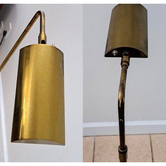 Vintage MCM Koch & Lowy Adjustable Pharmacy Floor Lamp W/Swivel Head 14468-6 For Sale In West Palm - Image 6 of 12