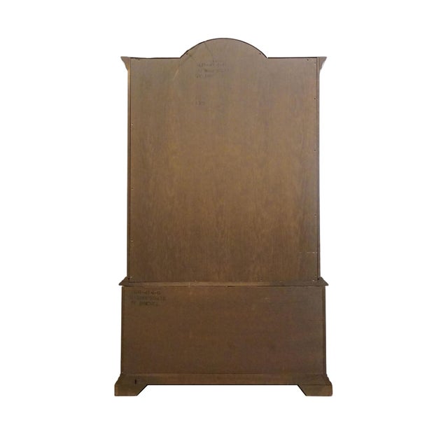 Drexel Furniture Bishopsgate Collection Solid Walnut English Tudor Style 48" China Cabinet 160-414-6 For Sale - Image 10 of 13