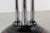 1920s Art Deco Pedestal Table with Chrome Columns and Black Lacquered Base, France, 1920s For Sale - Image 5 of 13