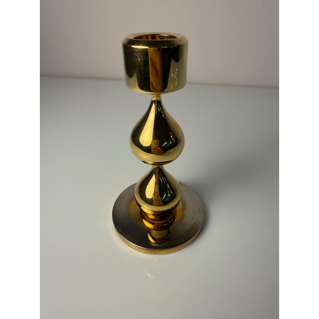 Metal 24-Karat Gold-Plated Candlestick by Hugo Asmussen for Asmussen Design For Sale - Image 7 of 11