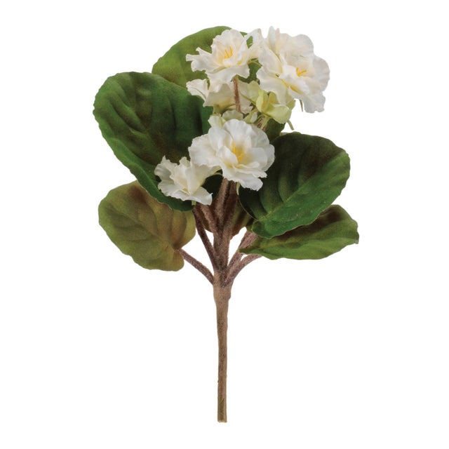 Bring soft, classic beauty to your decor with this White Floral Bush Set. Featuring delicate white blooms with subtle...