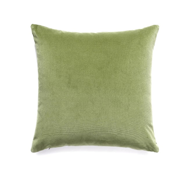 Contemporary The House of Scalamandré Indus Pillow, Sage For Sale - Image 3 of 3