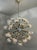Transparent 21st Century Nova Satin Brass Clear Balloton Murano Sputnik Chandelier by Fabio LTD For Sale - Image 8 of 9