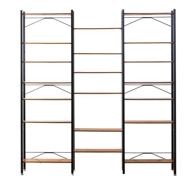 Three-Piece Bookcase by Campo & Graffi for Home, 1960s For Sale