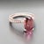 2010s Diamond Tourmaline Rubellite Ring 6.75 18k Gold 4.01 Tcw Women Certified For Sale - Image 5 of 15