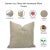 FabDivine Decorative Block Print Cushion Cover 14x14 Inch Thick Linen-Manpasand For Sale - Image 4 of 4