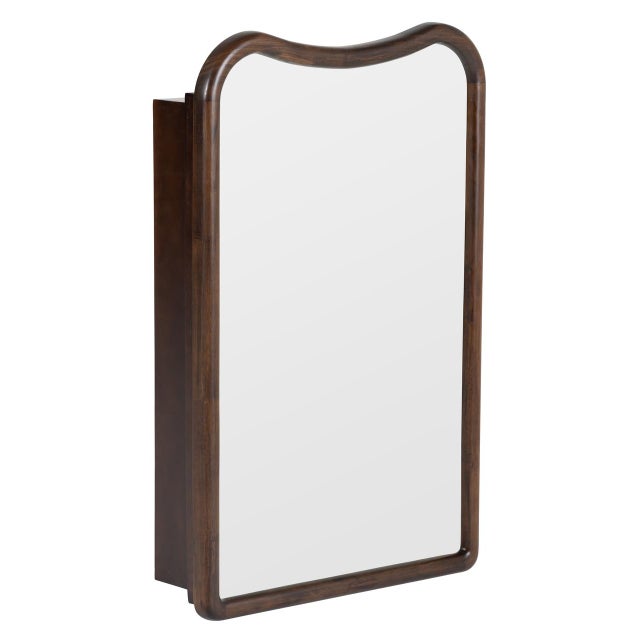 The Archer Medicine Cabinet combines natural rubber wood with a wide recessed design, offering refined storage in a warm,...