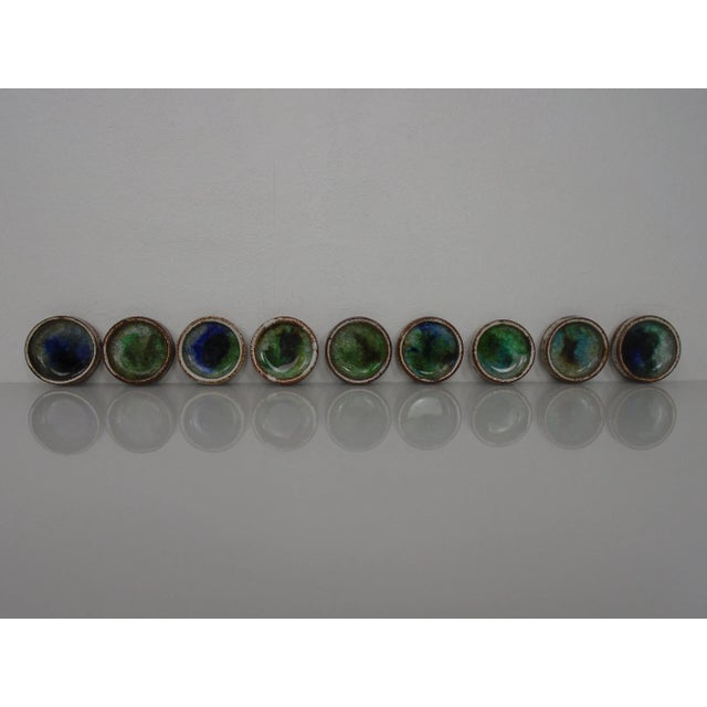Danish Studio Ceramic Bowls by Jim & Henny Waldorff for Svaneke, 1960s, Set of 9 For Sale - Image 13 of 13