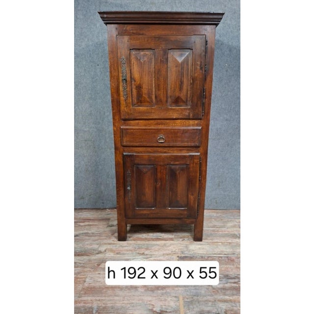 Louis XII Style Oak Wardrobe, 20th Century For Sale - Image 6 of 10