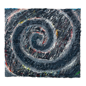 Elfi Schuselka Spiral Composition Oil on Canvas