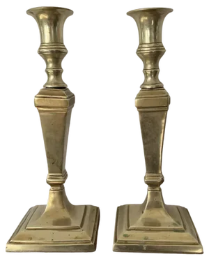 Brass Candlesticks, Set of 2