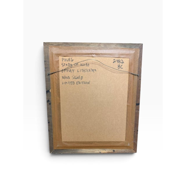 Albert Poleg Signed Limited Edition "Study of Nude" Offset Lithograph For Sale In West Palm - Image 6 of 6