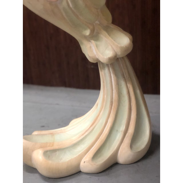 Mid 20th Century Large Hand Carved Wooden Swan Sculpture | Floor Standing For Sale - Image 5 of 12