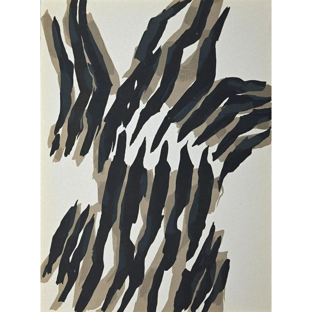 Composition of 1968 is an original lithography realized by Raoul Ubac in 1963 for the Art Magazine "Derrière Le Miroir"...