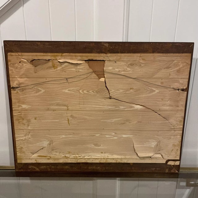 1909 Antique European Realist Landscape Pastel Oil Painting by Charles Edward Johnson Signed and Dated For Sale - Image 9 of 12