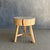 Vintage Elm Wood Chop Block Table #S89 For Sale - Image 4 of 8
