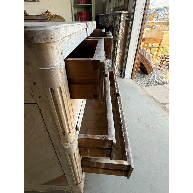 Large 18th Century French Louis XVI Solid Walnut Bleached Chest of Drawer / Commodes For Sale - Image 10 of 12
