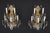 Fully restored French wall sconces with a brushed brass frame and pendeloque shaped crystals. These were original to the...