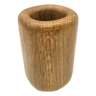 1980s Eldon Woodline 6500 Oak Wood Pencil Holder For Sale