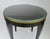 C. 1980's Donghia "Essence" Collection Round Side/End Table Satin Black Lacquer Finish With Brushed Brass Details For Sale - Image 11 of 18