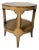 Vintage Maitland-Smith Faux Ostrich Leather Round Two-Tier End Table/ Sold For Sale
