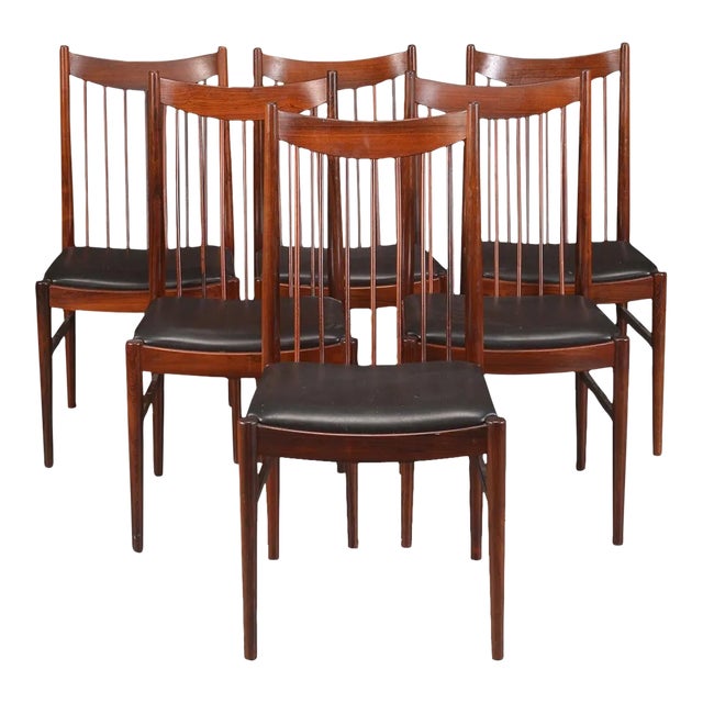 Model 422 Highback Dining Chairs in Rosewood by Arne Vodder - Set of 6 For Sale