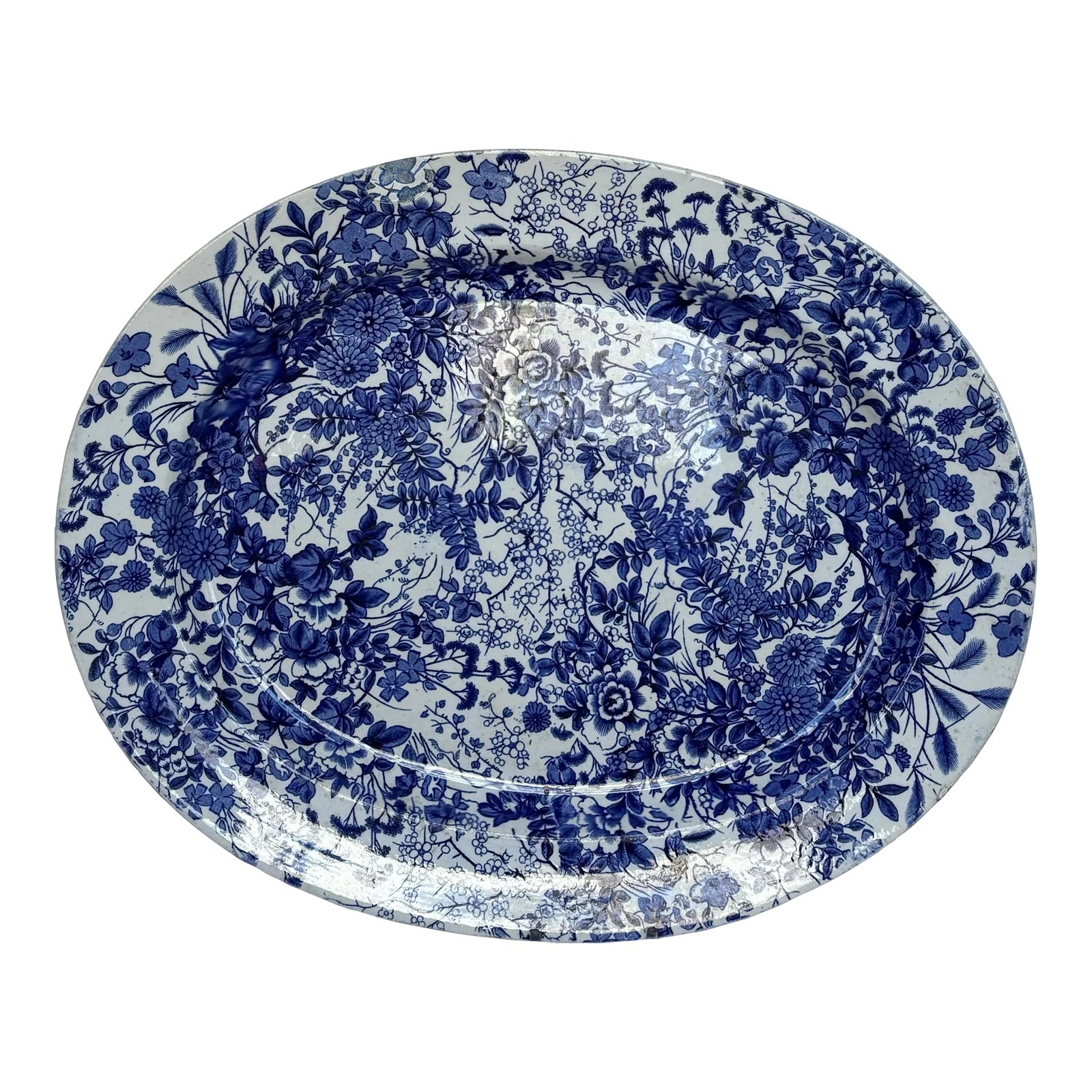 Large Late 19th Century English Serving Platter by Brown-Westhead ...