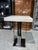 Contemporary Stone International "Aurora" Stone & Chrome Pub Table For Sale - Image 3 of 7