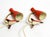 Mid-Century Modern Red Diabolo Crows Foot Table Lamps from Cosack, 1950s, Set of 2 For Sale - Image 10 of 18