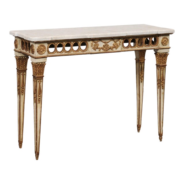Mid 20th Century Neoclassical Style Console, Italy For Sale